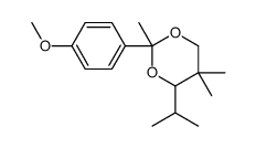 2-(4-methoxyphenyl)-2,5,5-trimethyl-4-propan-2-yl-1,3-dioxane Structure