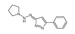 N-[(5-phenylpyrazol-3-ylidene)amino]pyrrolidin-1-amine结构式