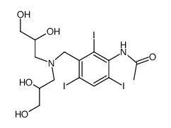 N-(3-{[Bis-(2,3-dihydroxy-propyl)-amino]-methyl}-2,4,6-triiodo-phenyl)-acetamide Structure