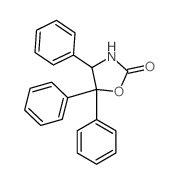 2-Oxazolidinone,4,5,5-triphenyl- structure