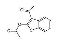 (3-acetyl-1-benzothiophen-2-yl) acetate结构式