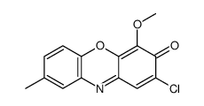 2-chloro-4-methoxy-8-methylphenoxazin-3-one结构式