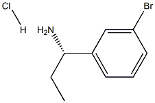 (S)-1-(3-Bromophenyl)propan-1-amine hydrochloride Structure