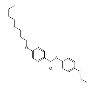 S-(4-ethoxyphenyl) 4-octoxybenzenecarbothioate结构式