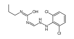 1-[[2-(2,6-dichlorophenyl)hydrazinyl]methylidene]-3-propylurea Structure