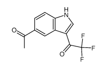 5-acetyl-3-trifluoroacetylindole结构式