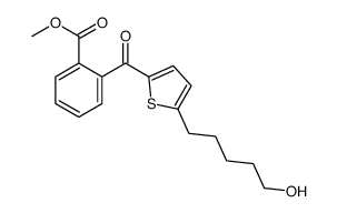 methyl 2-[5-(5-hydroxypentyl)thiophene-2-carbonyl]benzoate Structure
