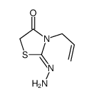 2-hydrazinylidene-3-prop-2-enyl-1,3-thiazolidin-4-one Structure