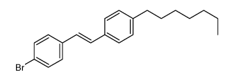 1-bromo-4-[2-(4-heptylphenyl)ethenyl]benzene结构式