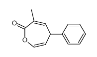 6-methyl-4-phenyl-4H-oxepin-7-one Structure