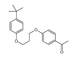 1-[4-[3-(4-tert-butylphenoxy)propoxy]phenyl]ethanone Structure