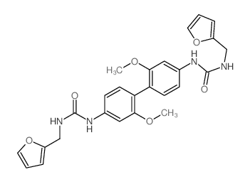 Urea,1,1'-(2,2'-dimethoxy-4,4'-biphenylylene)bis[3-furfuryl-(8CI) picture