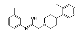 N-(3-methylphenyl)-2-[4-(2-methylphenyl)piperidin-1-yl]acetamide Structure