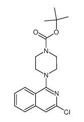 4-(3-chloro-1-isoquinolyl)-1-piperazinecarboxylic acid tert-butyl ester Structure