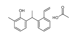 acetic acid,2-[1-(2-ethenylphenyl)ethyl]-6-methylphenol结构式