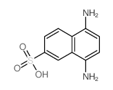 1, 4-Diaminonaphthalene-6-sulfonic acid Structure