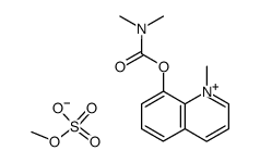 8-dimethylcarbamoyloxy-1-methyl-quinolinium, methyl sulfate结构式
