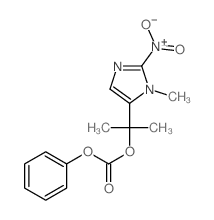 Carbonic acid,1-methyl-1-(1-methyl-2-nitro-1H-imidazol-5-yl)ethyl phenyl ester structure