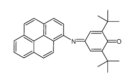 2,6-ditert-butyl-4-pyren-1-yliminocyclohexa-2,5-dien-1-one Structure