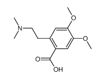 2-(2-dimethylamino-ethyl)-4,5-dimethoxy-benzoic acid结构式