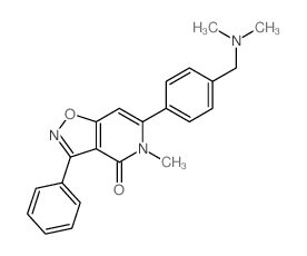 Isoxazolo[4,5-c]pyridin-4(5H)-one,6-[4-[(dimethylamino)methyl]phenyl]-5-methyl-3-phenyl- picture