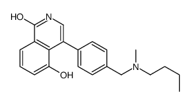 4-[4-[[butyl(methyl)amino]methyl]phenyl]-5-hydroxy-2H-isoquinolin-1-one结构式