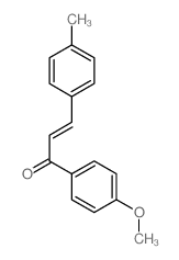 1-(4-methoxyphenyl)-3-(4-methylphenyl)prop-2-en-1-one结构式