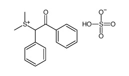 dimethyl-(2-oxo-1,2-diphenylethyl)sulfanium,hydrogen sulfate结构式