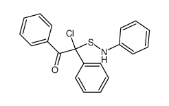 2-chloro-1,2-diphenyl-2-((phenylamino)thio)ethanone Structure