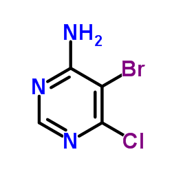 5-Bromo-6-chloropyrimidin-4-amine Structure