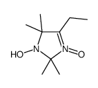 4-Ethyl-2,2,5,5-tetramethyl-2,5-dihydro-1H-imidazol-1-ol 3-oxide结构式