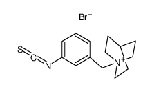 1-(3-isothiocyanatobenzyl)-1-azoniabicyclo[2.2.2]octane bromide Structure