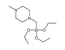 triethoxy-[(4-methylpiperazin-1-yl)methyl]silane Structure