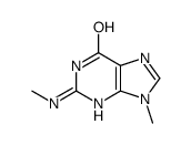 9-methyl-2-(methylamino)-3H-purin-6-one结构式