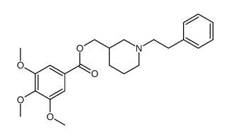 1-Phenethyl-3-piperidinemethanol (3,4,5-trimethoxybenzoate) Structure