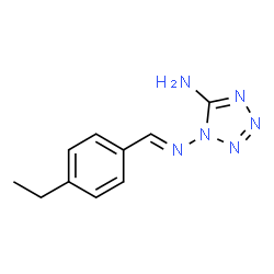 1H-Tetrazole-1,5-diamine,N1-[(4-ethylphenyl)methylene]-(9CI) structure