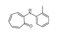 2-(2-methylanilino)cyclohepta-2,4,6-trien-1-one结构式