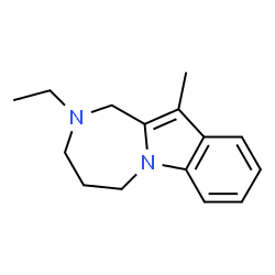 1H-[1,4]Diazepino[1,2-a]indole,2-ethyl-2,3,4,5-tetrahydro-11-methyl-(9CI) Structure