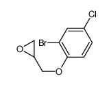 2-[(2-bromo-4-chlorophenoxy)methyl]oxirane Structure