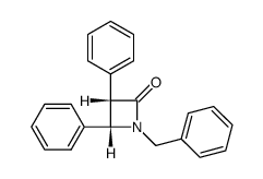 cis-1-benzyl-3,4-diphenylazetidin-2-one Structure