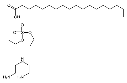 N'-(2-aminoethyl)ethane-1,2-diamine,diethyl sulfate,octadecanoic acid结构式