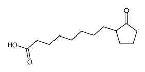 8-(2-oxocyclopentyl)octanoic acid结构式