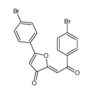 3(2H)-Furanone, 5-(4-bromophenyl)-2-(2-(4-bromophenyl)-2-oxoethylidene )-结构式