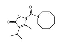 Azocine,octahydro-1-[[3-methyl-4-(1-methylethyl)-5-oxo-2(5H)-isoxazolyl]carbonyl]- (9CI) Structure