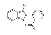 3-chloro-2-(2-nitrophenyl)indazole结构式
