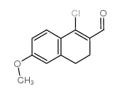 1-CHLORO-6-METHOXY-3,4-DIHYDRO-NAPHTHALENE-2-CARBALDEHYDE结构式