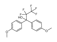 2,2,3,3,3-PENTAFLUORO-1,1-BIS(4-METHOXYPHENYL) PROPANOL Structure