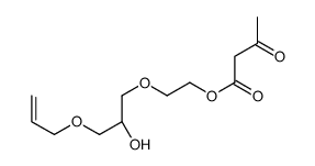 3-Oxobutanoic acid 2-[2-hydroxy-3-(2-propenyloxy)propoxy]ethyl ester结构式