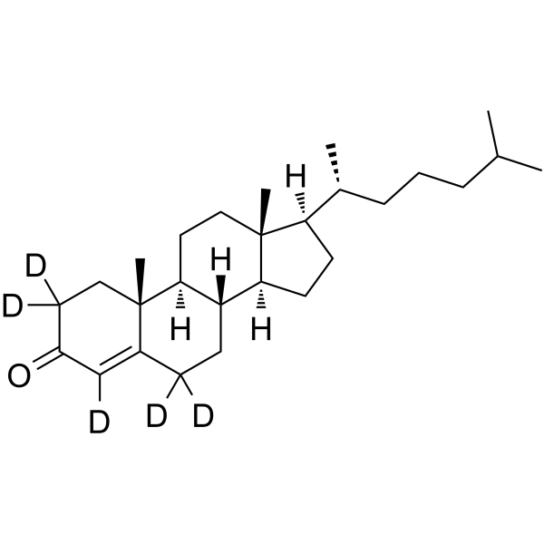 Cholestenone-d5 Structure