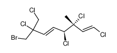 (3R,4S,7Ξ)-8-bromo-1t,3,4,7-tetrachloro-7-chloromethyl-3-methyl-octa-1,5t-diene Structure